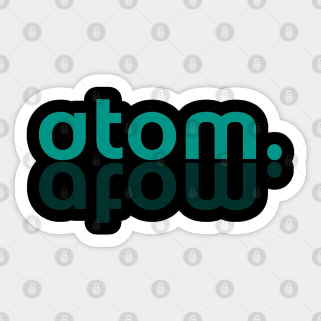 Atom. Sticker by radeckari25